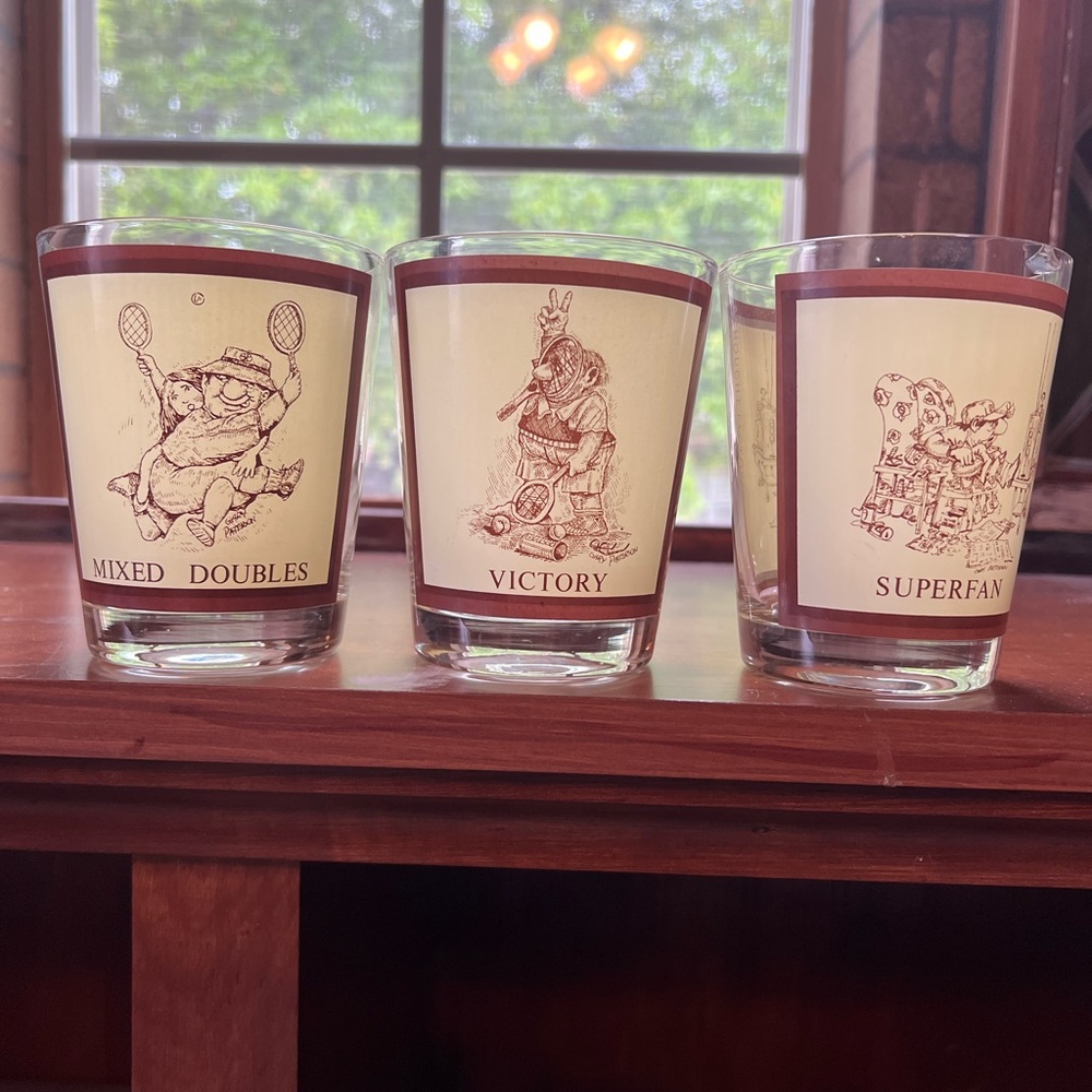 Vintage cocktail glasses